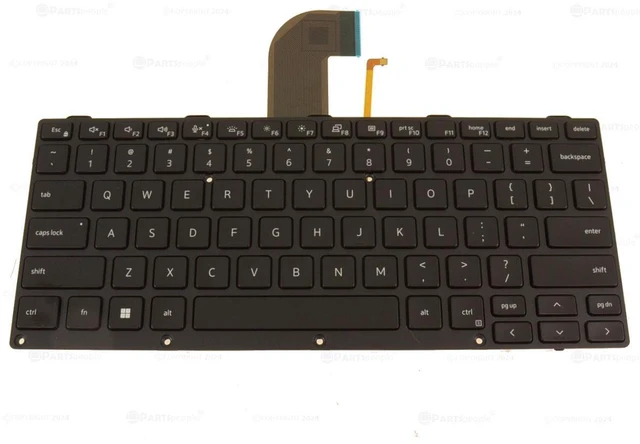 Alt view image 2 of 4 - Dell HMW9K US Backlit Keyboard for Latitude 5430, 7330 Rugged Laptop - 82 Keys