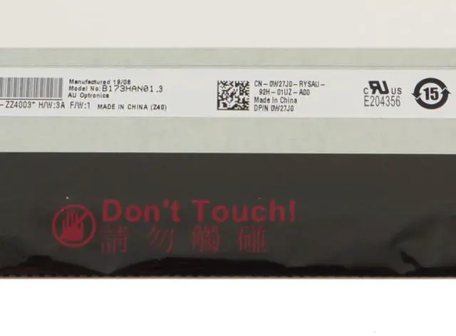 Alt view image 4 of 5 - Dell W27J0 17.3-inch Replacement LCD Display for Select Inspiron 3780/3785 Models - 1920 x 1080 - FHD - IPS - Matte - Anti-Glare - G-Sync