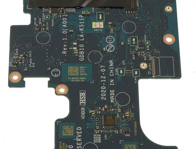 Alt view image 3 of 5 - Dell MY093 GDB10 LA-K511P Laptop Motherboard for Latitude 3120 - Intel Pentium N6000 - 8GB RAM - LPDDR4X - Integrated Graphics - Wi-Fi 6 - Bluetooth 5.2