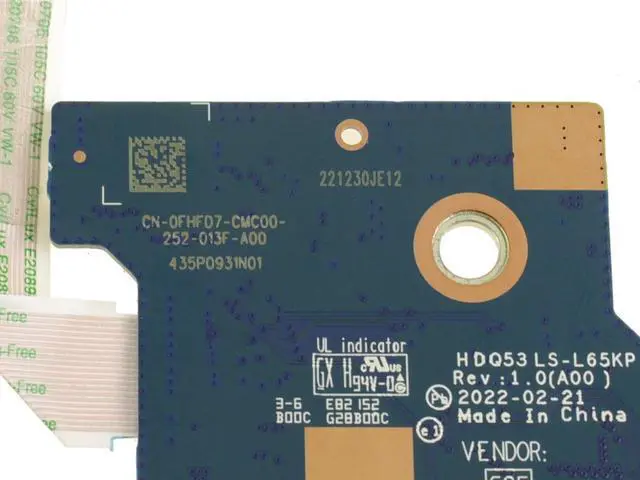 Alt view image 4 of 5 - Dell FHFD7 RGB Keyboard Controller Board - 1-Zone
