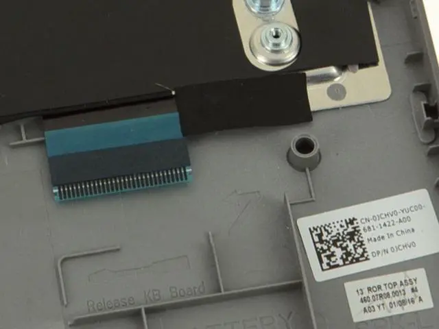 Alt view image 3 of 10 - New Dell OEM Inspiron 5368 5378 Palmrest Keyboard Assembly NO BL XFM9G