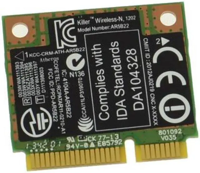 Alt view image 2 of 3 - New Dell XPS 15.6" L521X Alienware 14 R1 Killer Wireless-N 1202 802.11a/b/g/n PCI-E WIFI Bluetooth Card AR5B22 CTJ7G CN-0CTJ7G