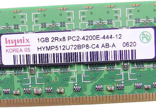 Alt view image 2 of 2 - Dell OEM DDR2 533Mhz 1GB PC2-4200E ECC RAM Memory Stick HYMP512U72BP8-C4