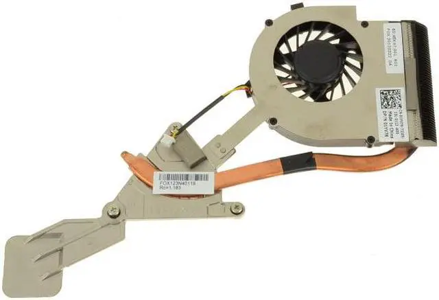 Alt view image 2 of 3 - Dell OEM Inspiron N4030 CPU Heatsink Fan Assembly for UMA Intel Video 1YV7R