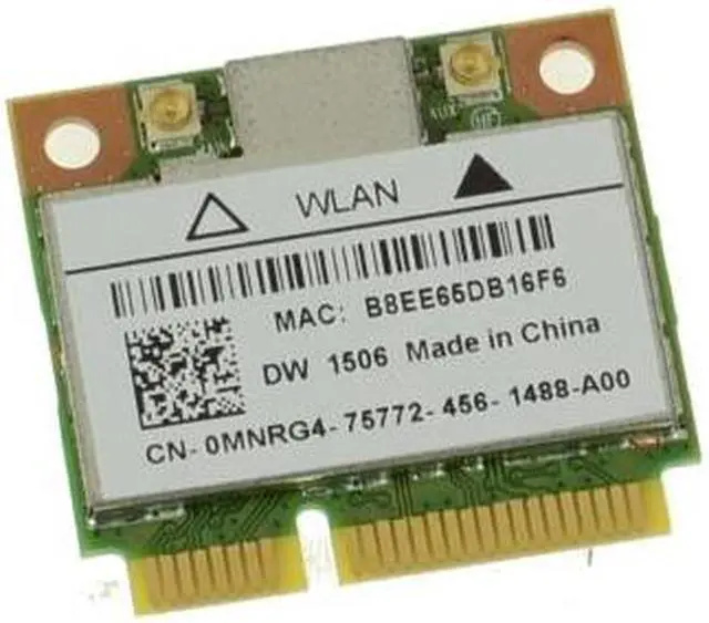 Alt view image 7 of 8 - Dell OEM Wireless 1506 DW1506 WiFi 802.11 b/g/n Half-Height Wireless Card MNRG4