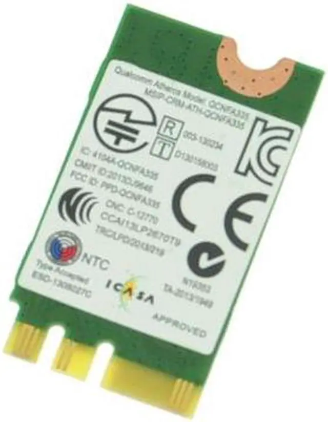 Alt view image 3 of 7 - Dell OEM Wireless DW1707 WLAN WiFi 802.11 b/g/n  Bluetooth 4.0 NGFF Card VRC88