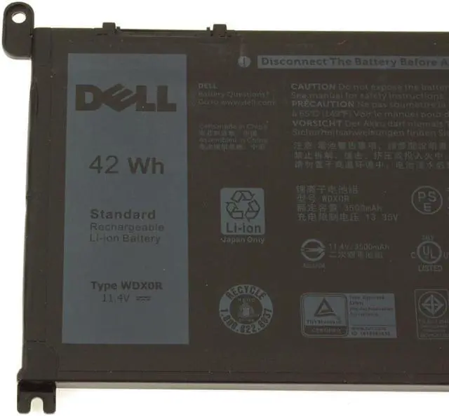 Alt view image 4 of 8 - Dell OEM Original Inspiron 5379 15 7573 7586 2-in-1 42Wh 3-cell Battery WDX0R