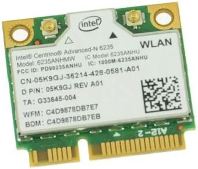 Alt view image 4 of 8 - Dell UltraBook XPS 13 L322X 5K9GJ Wireless WiFi Bluetooth 4.0 5K9GJ 6235ANHMW