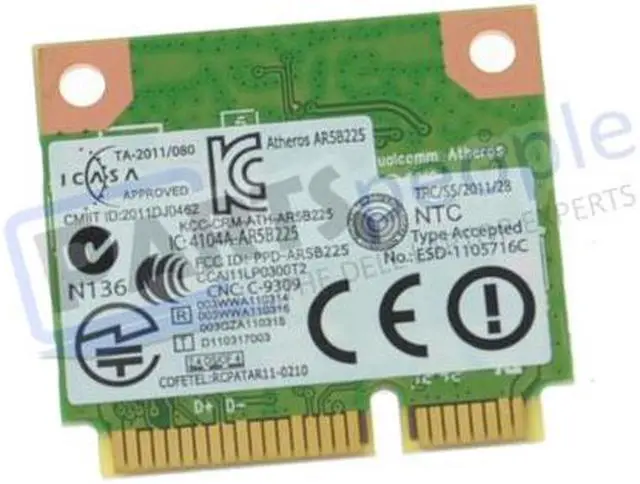 Alt view image 2 of 5 - GENUINE DELL INSPIRON 15-3521 15.6" WIFI WIRELESS CARD AR5B225 FXP0D 0FXP0D