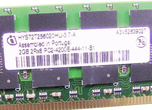 Alt view image 2 of 2 - Dell OEM DDR2 533Mhz 2GB PC2-4200E ECC RAM Memory Stick HYS72T256020HU-3.7-A