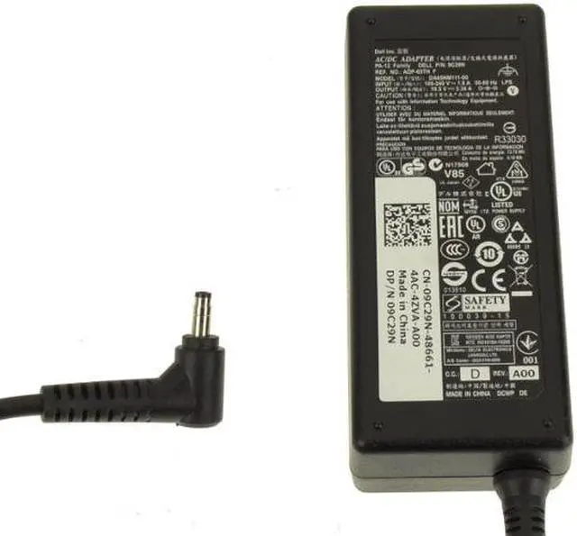 Alt view image 3 of 5 - 65W Ac Adapter Charger & Power Cord for Dell Vostro 5460 5460D 5470 5470D 5480 5560 5560D Inspiron 5439 Laptops - Replaces 9C29N 1X9K3