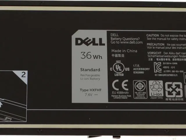 Alt view image 5 of 9 - New Dell OEM Original Venue 11 Pro 7130 7139 Tablet 36Whr System Battery HXFHF