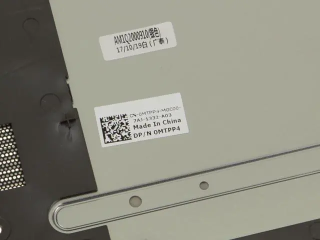 Alt view image 3 of 5 - New Dell OEM Inspiron 7560 Laptop Base Bottom Cover Assembly MTPP4