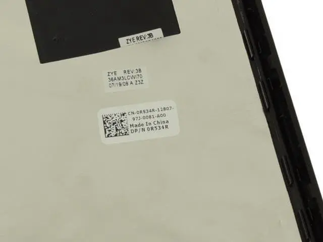 Alt view image 2 of 6 - Deep Cherry Red Dell OEM Vostro 1220 12.1" LCD Back Top LCD Back Cover R534R