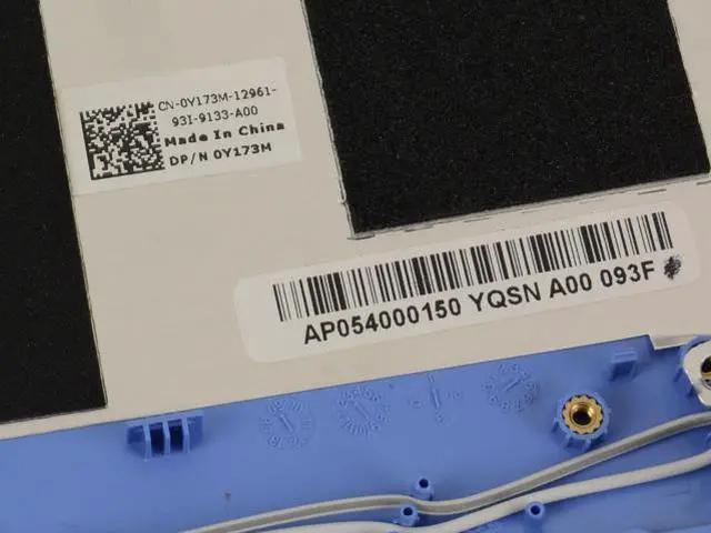 Main image of New Blue Dell OEM Inspiron Mini 9 910 Vostro A90 LCD Back Cover Lid Y173M