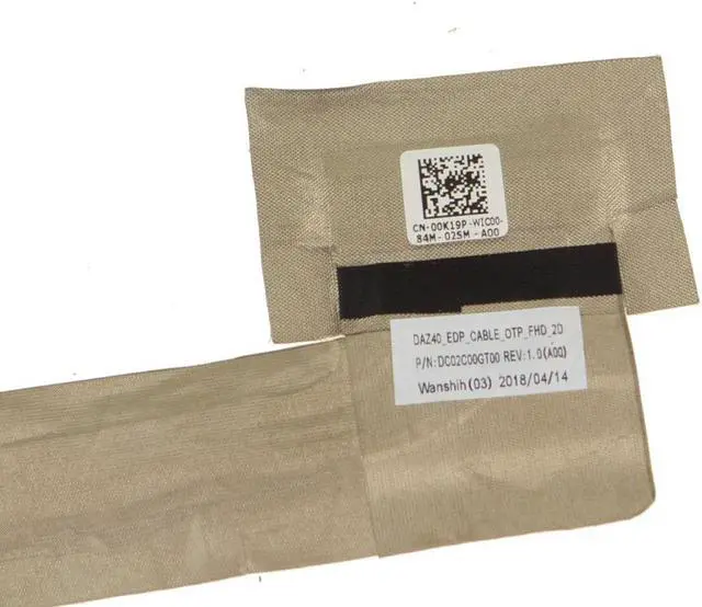 Alt view image 3 of 5 - Dell OEM Latitude 7490 FHD 14" Touchscreen LCD Video LCD Ribbon Cable 0K19P