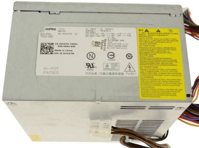 Alt view image 6 of 11 - Genuine XW600 XW601 Replacement 250 Watt - 300 Watt Power Supply Power Brick PSU, For Dell Vostro 200, 201, 400, 220, In