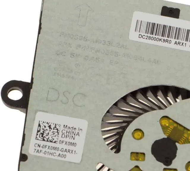 Alt view image 3 of 6 - Dell OEM Latitude 3590 Inspiron 5570 Inspiron 5770 CPU Cooling  Fan FX0M0