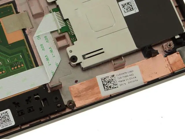 Alt view image 3 of 9 - New Dell OEM Latitude E7270 Palmrest Touchpad Assembly  Smart Card Reader MYWTH