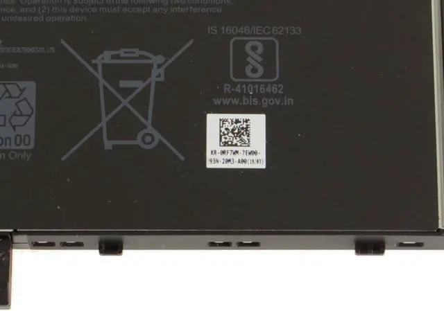 Alt view image 3 of 7 - Dell OEM Original Latitude 5400 5500 Precision 3540 4-Cell 68Wh Battery 4GVMP