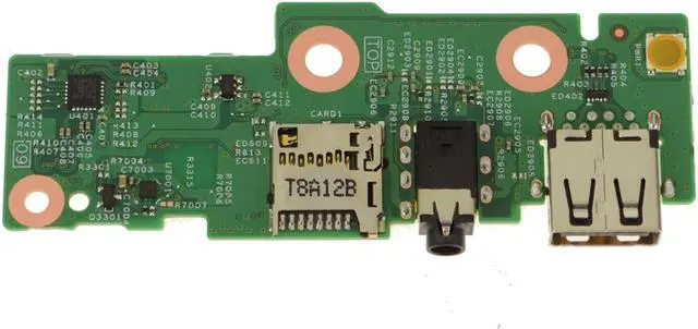 Alt view image 2 of 2 - Dell OEM Inspiron 7386 2-in-1 Power Button USB Audio Port IO Circuit Board PG21H