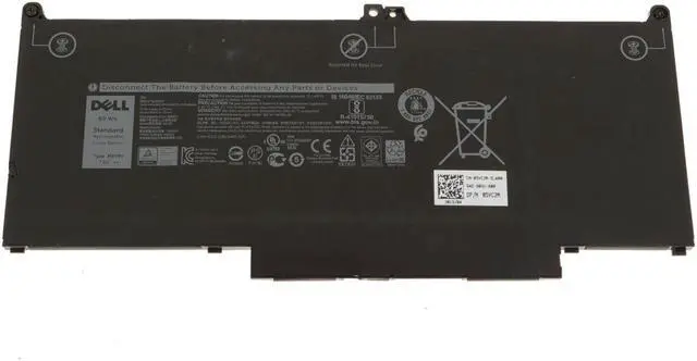 Alt view image 2 of 6 - Dell Latitude 5300 7300 7400 OEM Original Latitude 4-Cell 60Wh Battery MXV9V