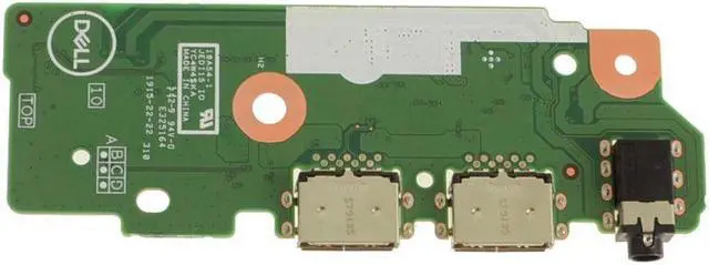 Alt view image 2 of 3 - Dell OEM Inspiron 7590 2-in-1 USB Audio Port IO Circuit Board FJFVT