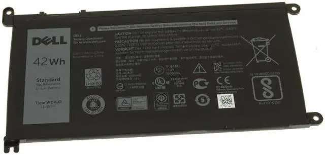 Alt view image 2 of 8 - Dell OEM Original Inspiron 5379 15 7573 7586 2-in-1 42Wh 3-cell Battery WDX0R