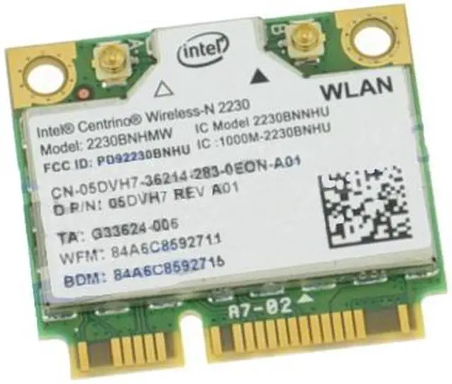 Alt view image 3 of 8 - Intel Centrino Wireless-N 2230 WLAN WiFi 802.11 b/g/n Wireless Card 5DVH7