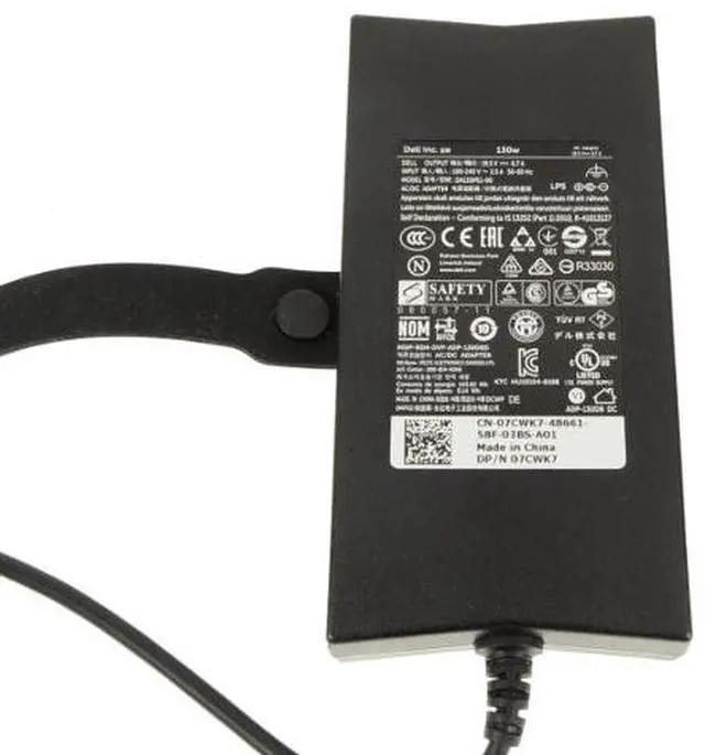 Alt view image 3 of 9 - Dell OEM XPS 7590 Precision 5540 Laptop Charger 130-watt AC adapter 7CWK7
