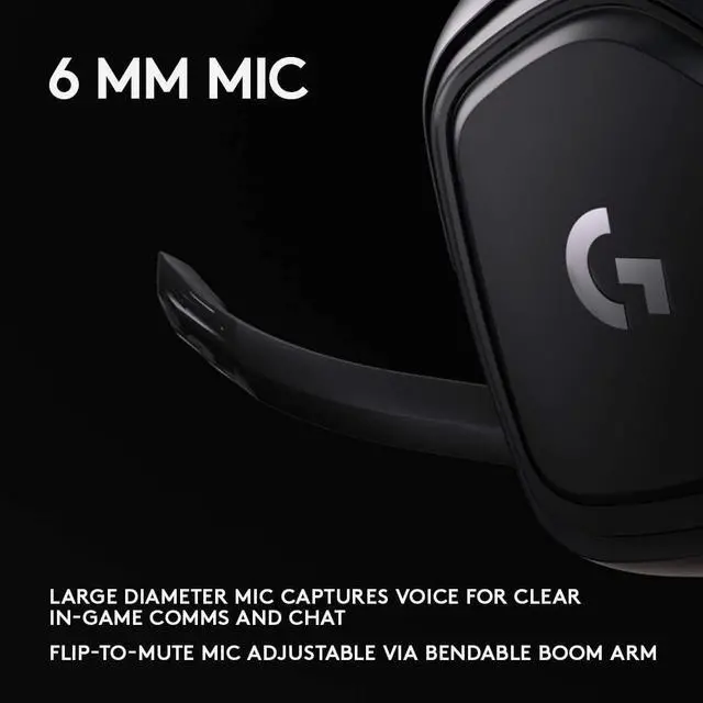 Alt view image 8 of 11 - Logitech G432 7.1 Surround Sound Gaming Headset - Stereo - Mini-phone, USB - Wired - 5 Kilo Ohm - 20 Hz - 20 kHz - Over-the-head - Binaural - Circumaural - 6.56 ft Cable - Cardioid, ...
