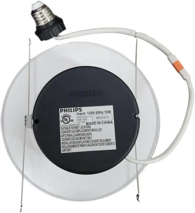 Alt view image 6 of 20 - Philips 5-6" Downlight LED 10w 800 Lumens Daylight 5000k Dimmable - 65w equiv