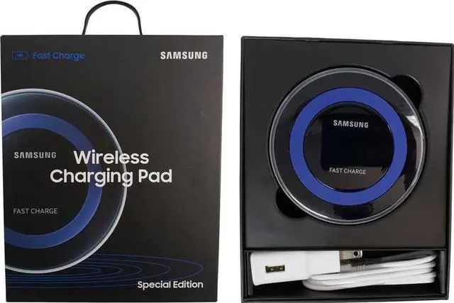 Alt view image 8 of 12 - Samsung EP-PN920TCEGUS Qi Certified Fast Charge Wireless Charger Black/Blue