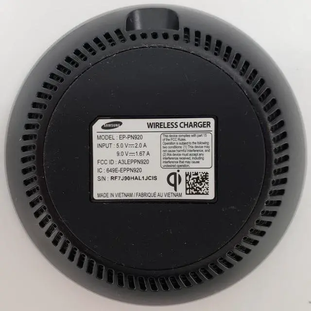 Alt view image 10 of 12 - Samsung EP-PN920TCEGUS Qi Certified Fast Charge Wireless Charger Black/Blue
