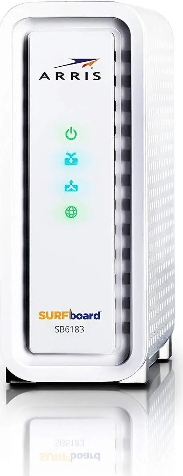 Alt view image 4 of 6 - ARRIS Surfboard (16x4) DOCSIS 3.0 Cable Modem, 686 Mbps Max Speed, Certified for Comcast Xfinity, Spectrum, Cox, Cablevision & More (SB6183 White)