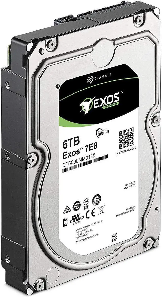Alt view image 6 of 6 - Seagate Exos 7E8 6TB 512e SATA 256MB Cache 3.5-Inch Enterprise Hard Drive (ST6000NM0115)