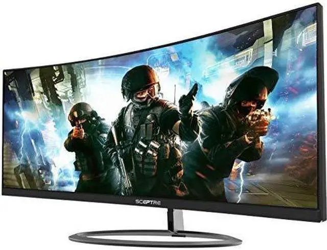 Alt view image 5 of 8 - Sceptre 30-inch 21:9 Curved Gaming Monitor C305W-2560UN 2560x1080p Ultra Wide Ultra Slim HDMI DisplayPort up to 85Hz 1ms MPRT AMD FreeSync FPS-RTS Build-in Speakers, Metal Black 2020