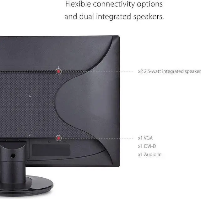 Alt view image 6 of 8 - ViewSonic VA2246M-LED 22 1080p LED Monitor DVI, VGA