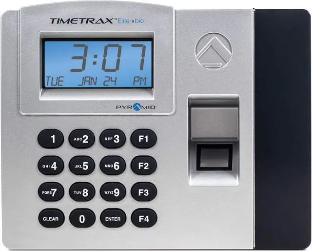 Main image of Pyramid TimeTrax Elite TTELITEEK Automated Biometric Fingerprint Time Clock System with Software, Windows Compatible - Made in USA