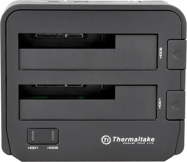 Alt view image 6 of 7 - Thermaltake BlacX Duet 2.5 /3.5 SATA I/II/III USB 3.0 External Hard Drive Enclo