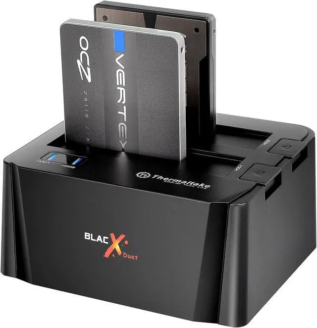 Alt view image 3 of 7 - Thermaltake BlacX Duet 2.5 /3.5 SATA I/II/III USB 3.0 External Hard Drive Enclo
