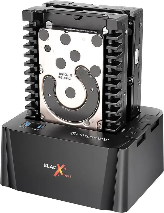 Alt view image 4 of 7 - Thermaltake BlacX Duet 2.5 /3.5 SATA I/II/III USB 3.0 External Hard Drive Enclo