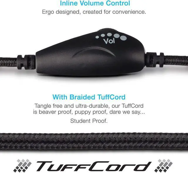 Alt view image 12 of 20 - CYBER ACOUSTICS AC-5002 Stereo headset SingleComboPlug