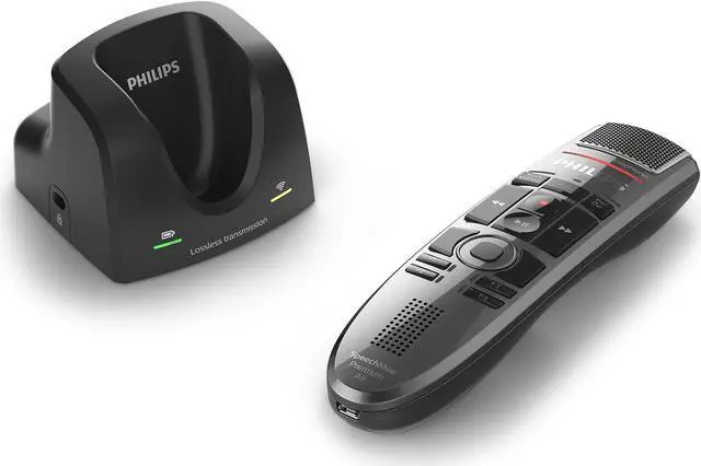 Alt view image 5 of 7 - Philips SMP4000 Speechmike Air Wireless Microphone SMP4000/00