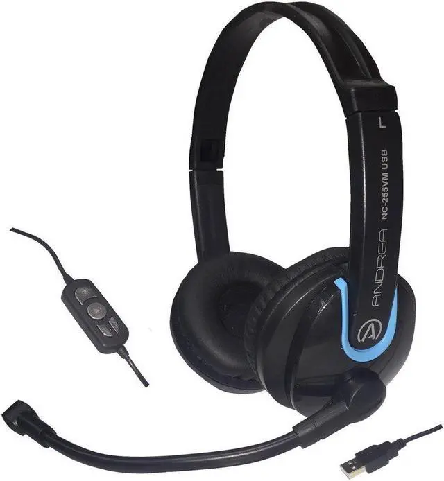 Alt view image 2 of 3 - NC-255VM USB  On-Ear USB Stereo Computer Headset with noise-canceling microphone