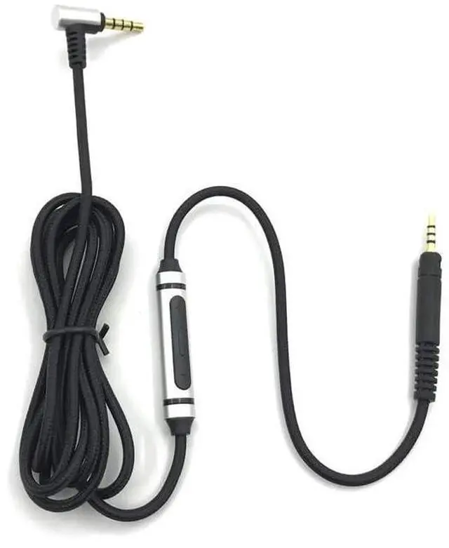 Main image of 2.5mm to 3.5mm Audio Cable with Mic for Sennheiser HD598, HD598 SE, HD518, HD598 Cs, HD598 SR, HD599, HD569, HD579 Headphone 4.3FT
