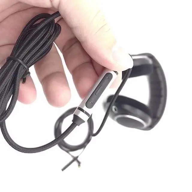 Alt view image 2 of 3 - 2.5mm to 3.5mm Audio Cable with Mic for Sennheiser HD598, HD598 SE, HD518, HD598 Cs, HD598 SR, HD599, HD569, HD579 Headphone 4.3FT