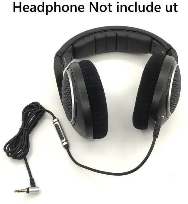 Alt view image 3 of 3 - 2.5mm to 3.5mm Audio Cable with Mic for Sennheiser HD598, HD598 SE, HD518, HD598 Cs, HD598 SR, HD599, HD569, HD579 Headphone 4.3FT