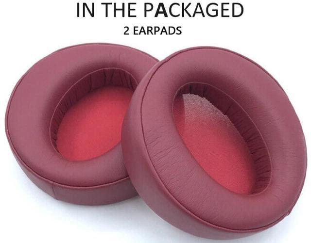 Alt view image 2 of 6 - Earpads cover Replacement for Sony MDR-XB950BT MDR-XB950 MDR-XB950AP Ear Cushions Pads Headphone Ear Pads Cushions Soft Protein Leather Earmuffs with Noise Isolation Foam (RED)