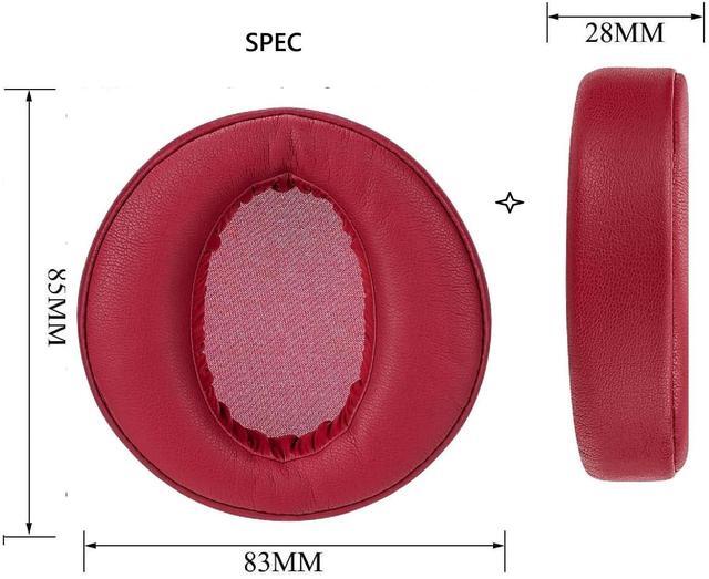 Alt view image 3 of 6 - Earpads cover Replacement for Sony MDR-XB950BT MDR-XB950 MDR-XB950AP Ear Cushions Pads Headphone Ear Pads Cushions Soft Protein Leather Earmuffs with Noise Isolation Foam (RED)
